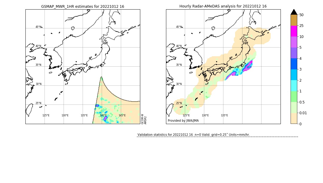 GSMaP MWR validation image. 2022/10/12 16