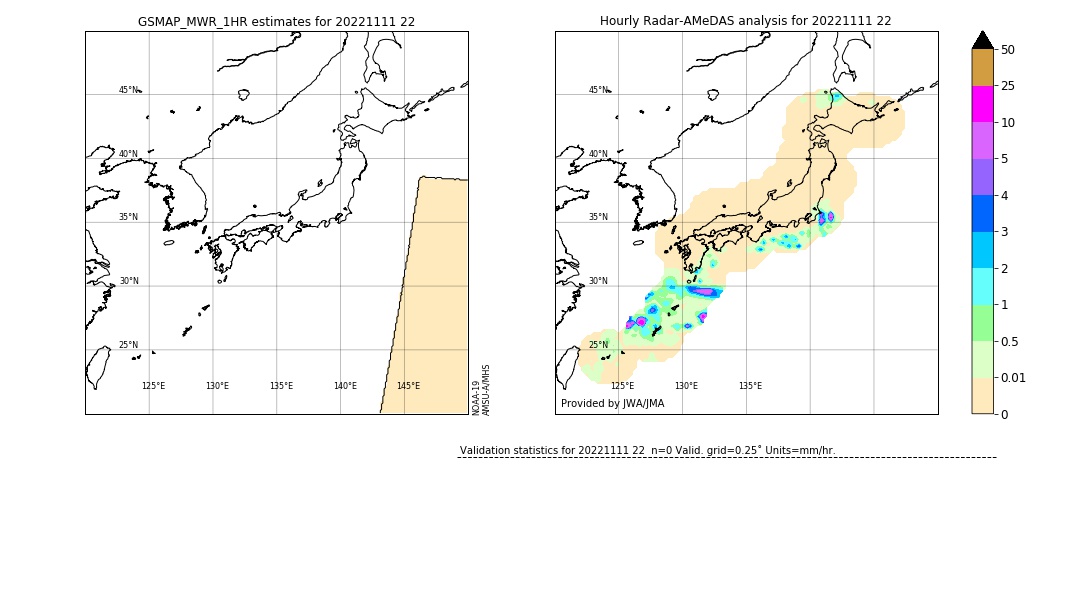 GSMaP MWR validation image. 2022/11/11 22