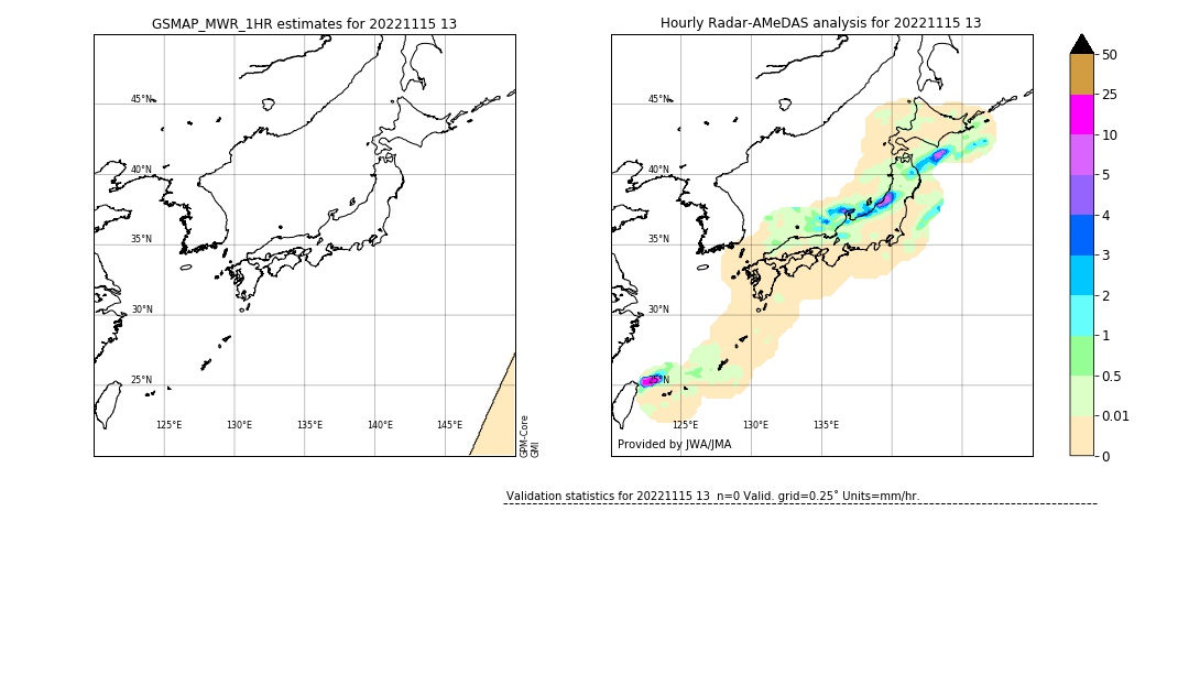 GSMaP MWR validation image. 2022/11/15 13