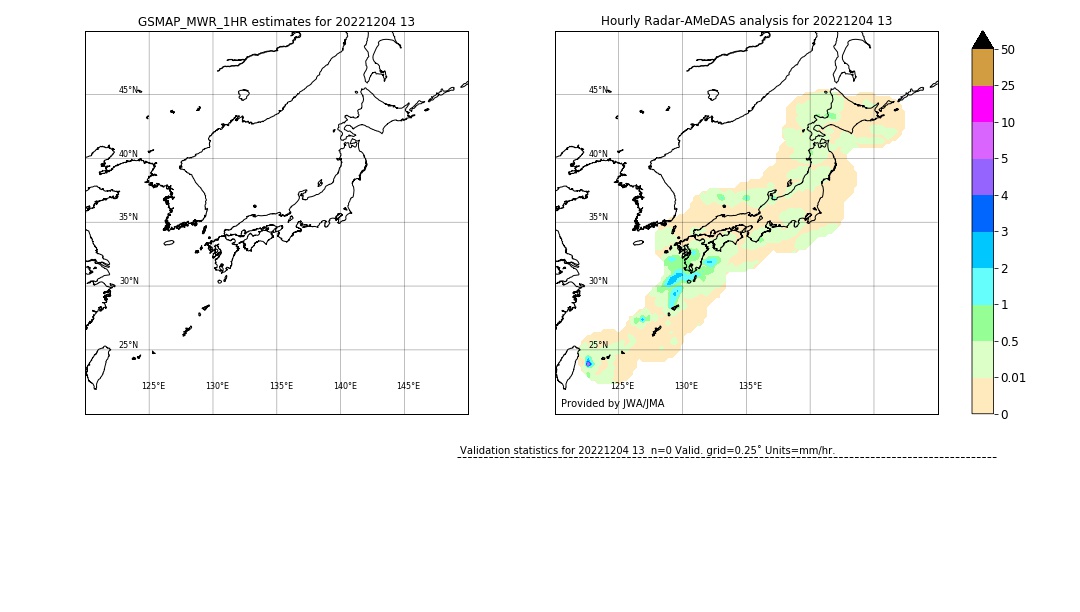 GSMaP MWR validation image. 2022/12/04 13