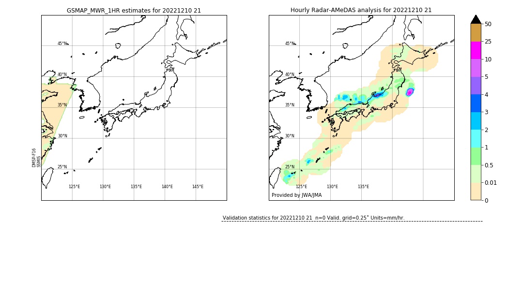 GSMaP MWR validation image. 2022/12/10 21