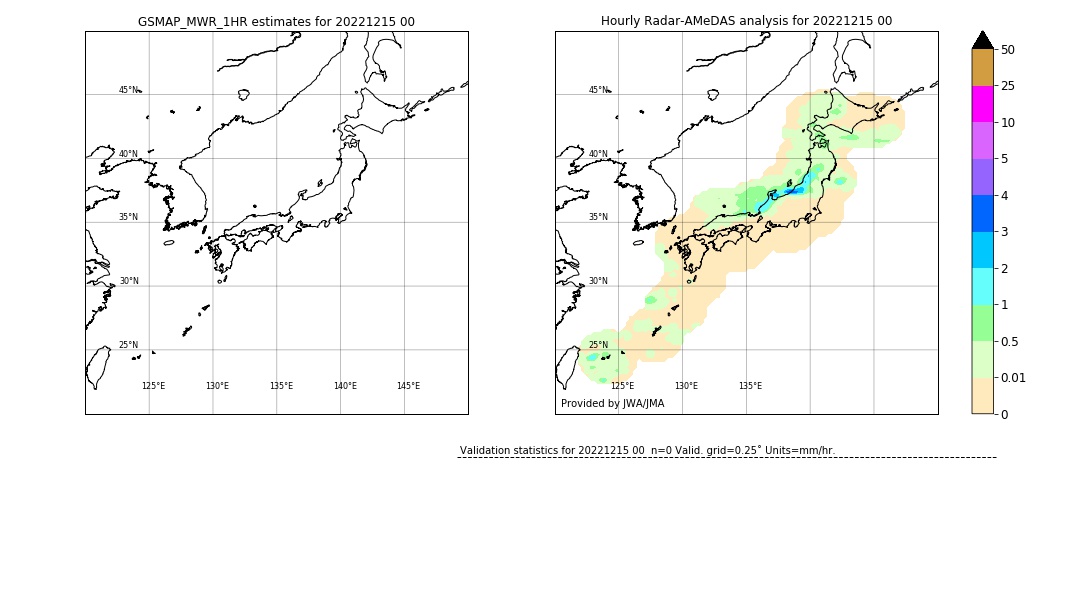 GSMaP MWR validation image. 2022/12/15 00