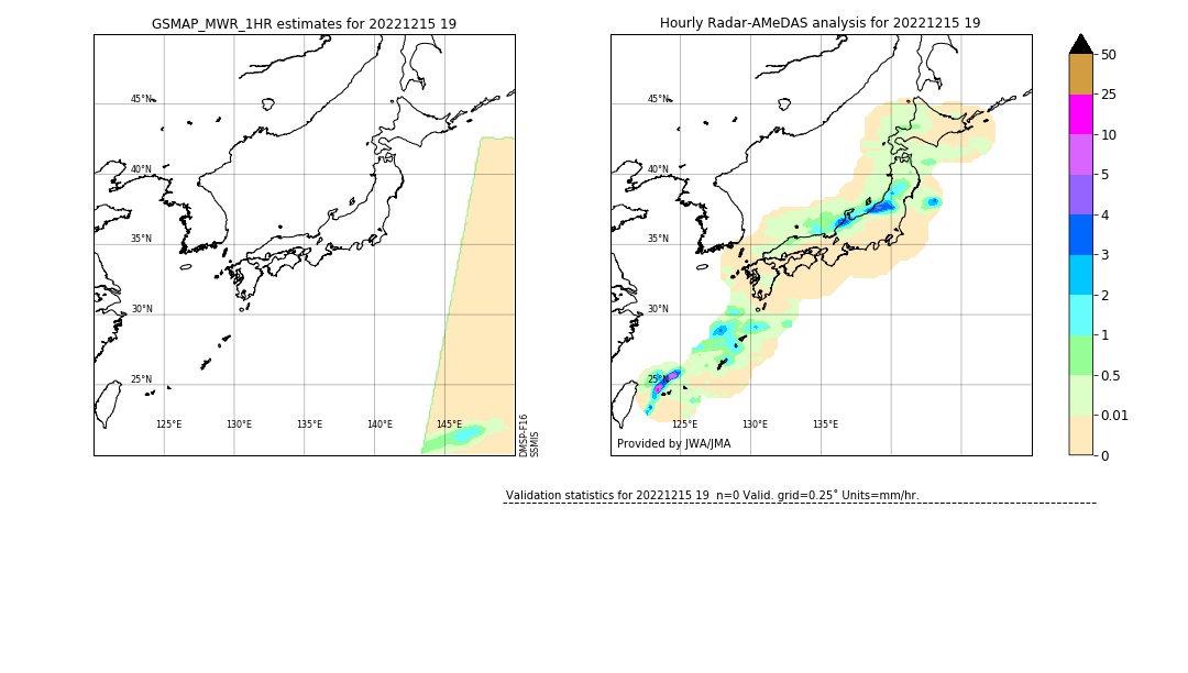 GSMaP MWR validation image. 2022/12/15 19