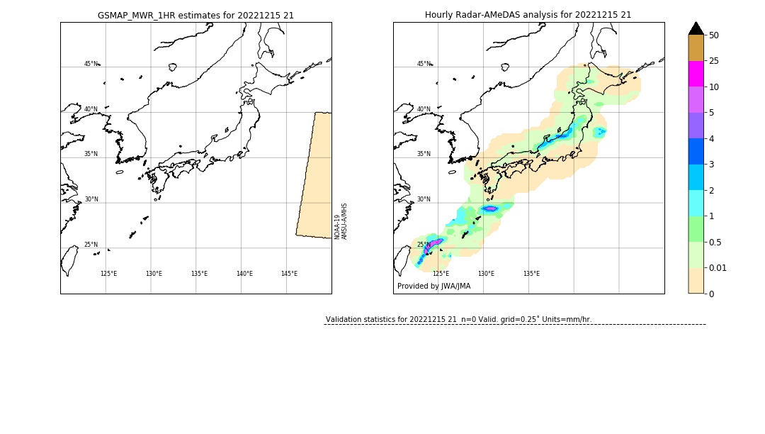 GSMaP MWR validation image. 2022/12/15 21