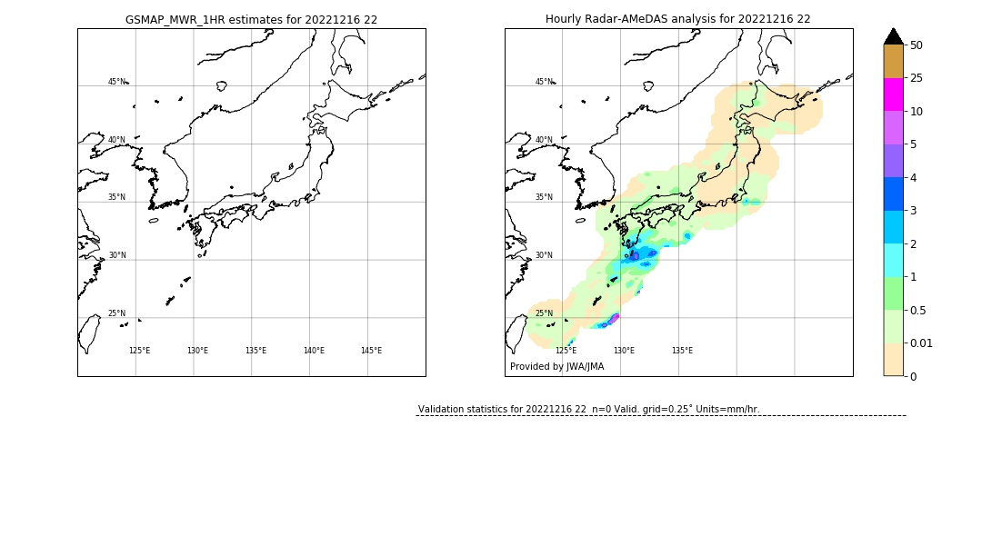 GSMaP MWR validation image. 2022/12/16 22