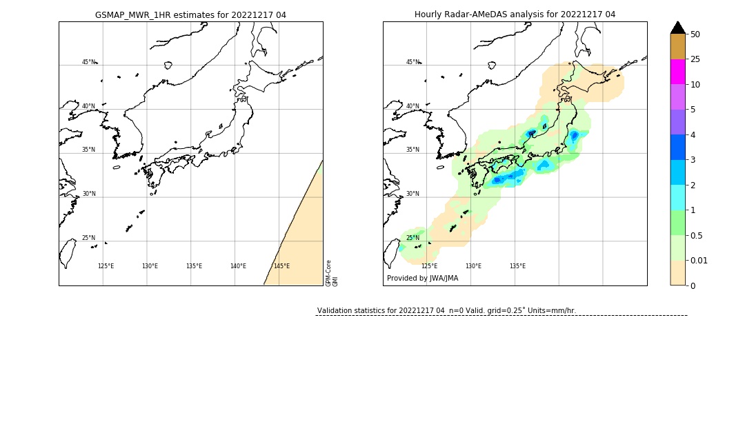 GSMaP MWR validation image. 2022/12/17 04