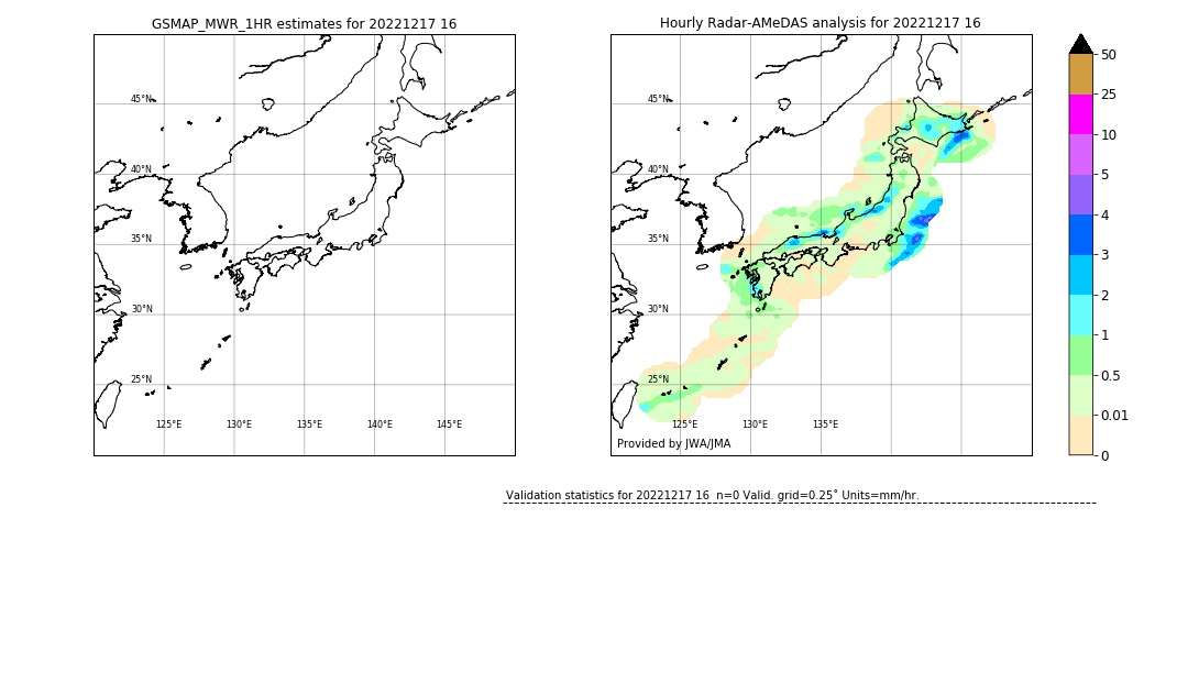 GSMaP MWR validation image. 2022/12/17 16