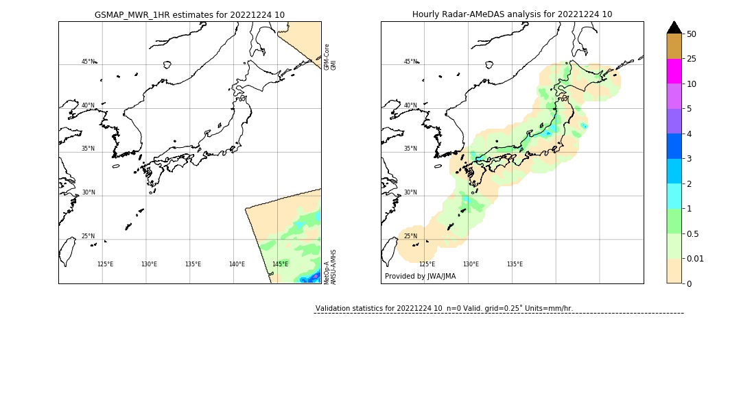 GSMaP MWR validation image. 2022/12/24 10