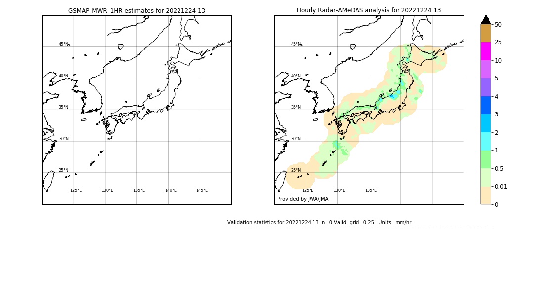 GSMaP MWR validation image. 2022/12/24 13