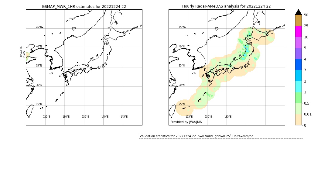 GSMaP MWR validation image. 2022/12/24 22