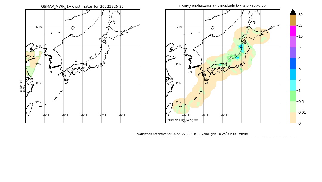 GSMaP MWR validation image. 2022/12/25 22