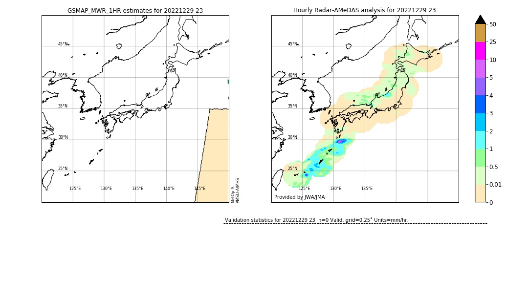 GSMaP MWR validation image. 2022/12/29 23