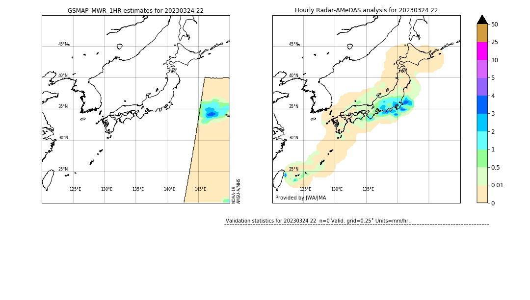 GSMaP MWR validation image. 2023/03/24 22