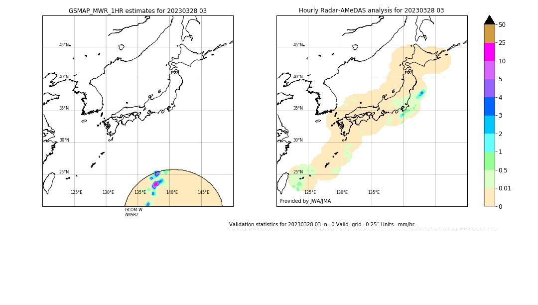 GSMaP MWR validation image. 2023/03/28 03