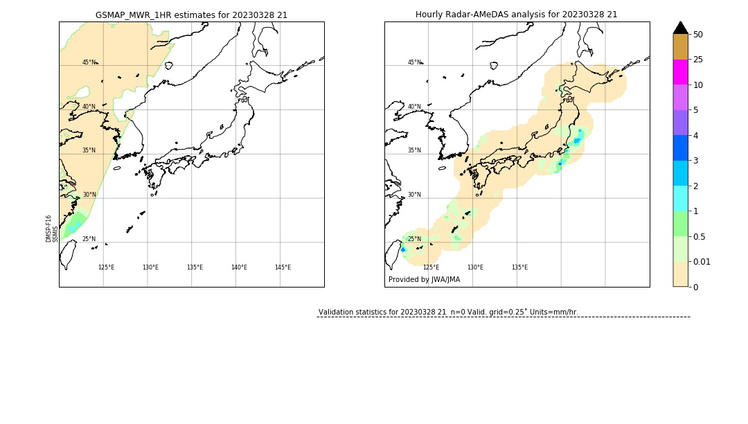 GSMaP MWR validation image. 2023/03/28 21