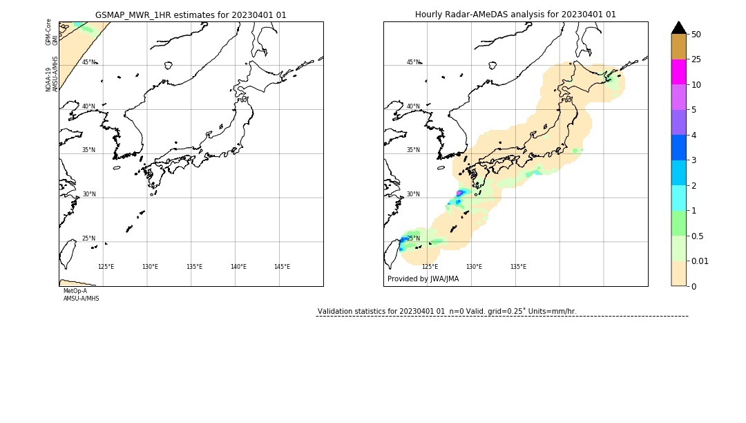 GSMaP MWR validation image. 2023/04/01 01