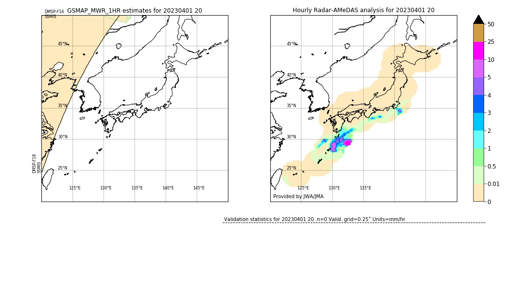 GSMaP MWR validation image. 2023/04/01 20