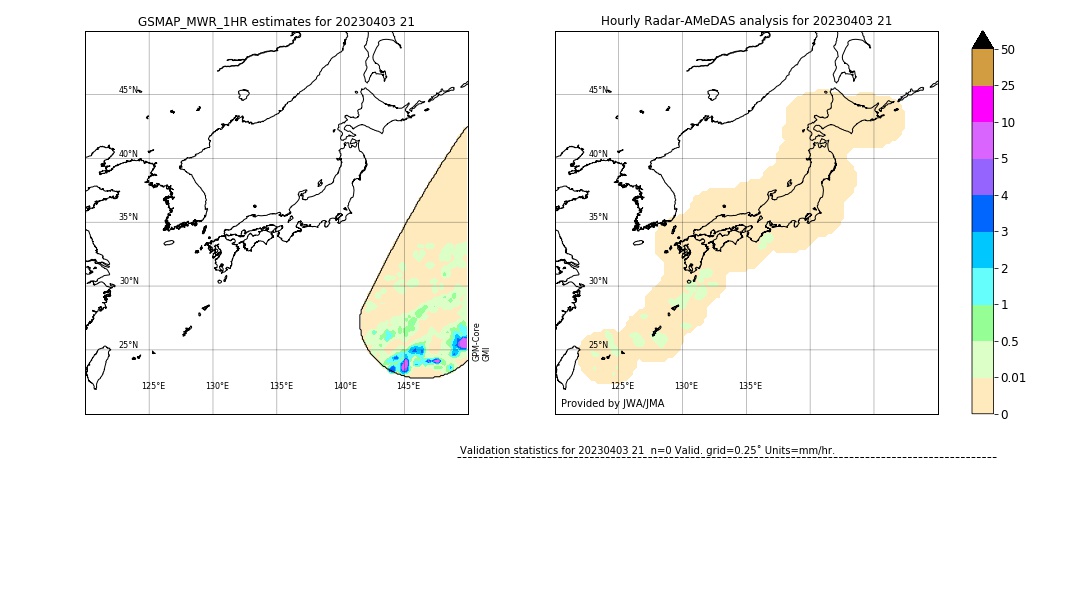 GSMaP MWR validation image. 2023/04/03 21