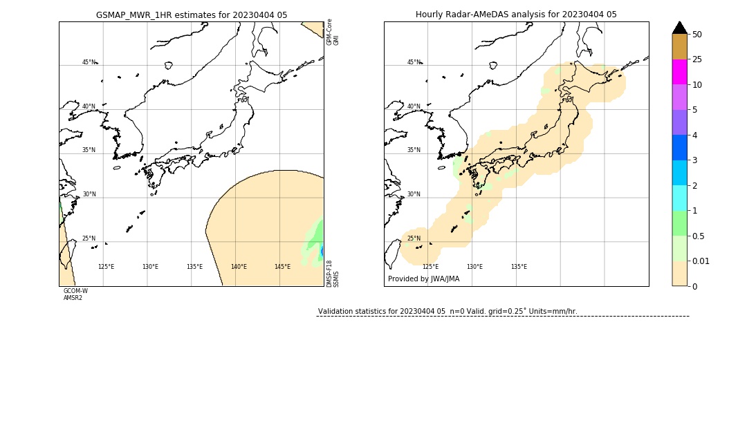 GSMaP MWR validation image. 2023/04/04 05