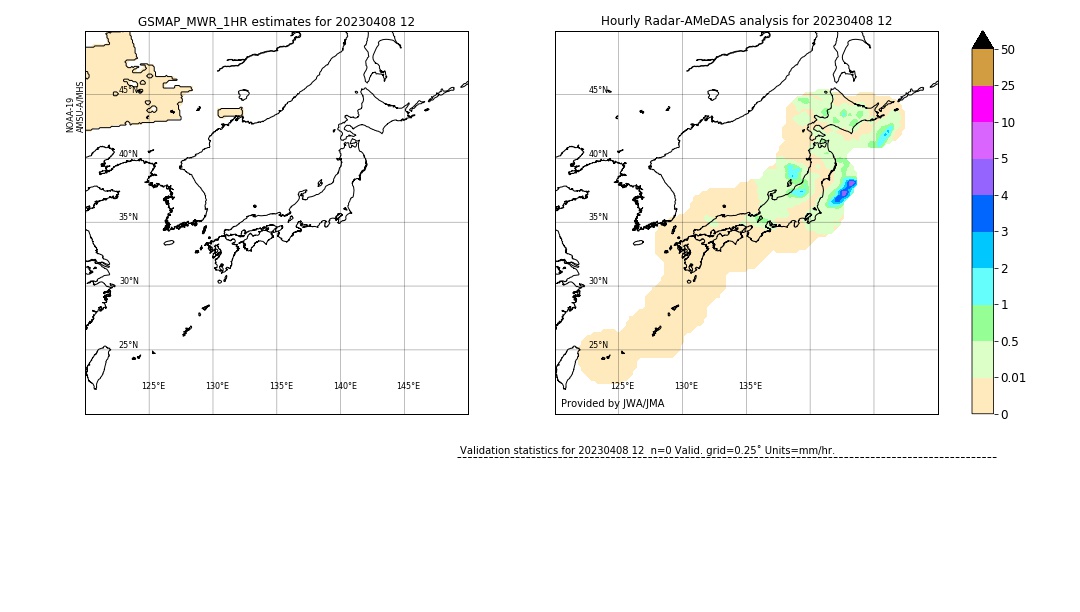 GSMaP MWR validation image. 2023/04/08 12