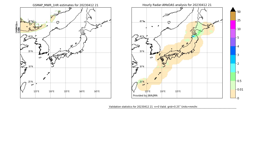 GSMaP MWR validation image. 2023/04/12 21