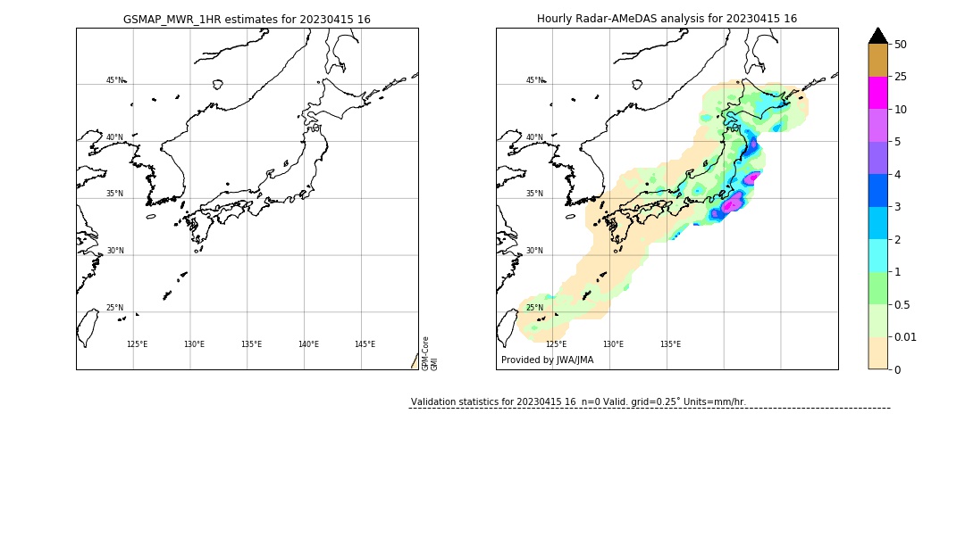 GSMaP MWR validation image. 2023/04/15 16