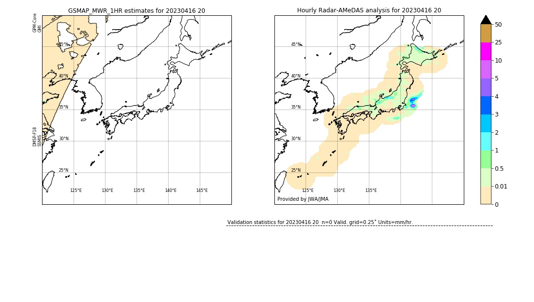 GSMaP MWR validation image. 2023/04/16 20