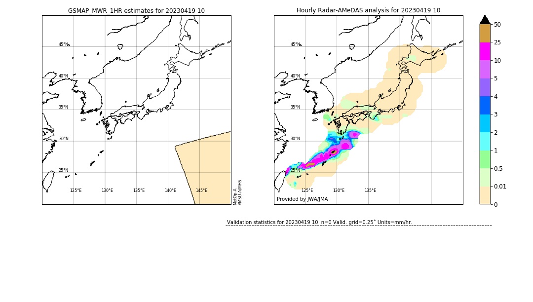 GSMaP MWR validation image. 2023/04/19 10