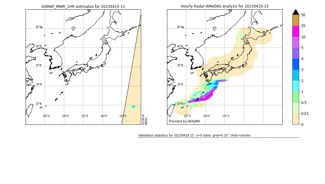 GSMaP MWR validation image. 2023/04/19 15