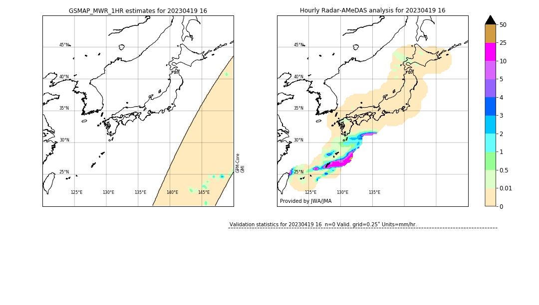 GSMaP MWR validation image. 2023/04/19 16