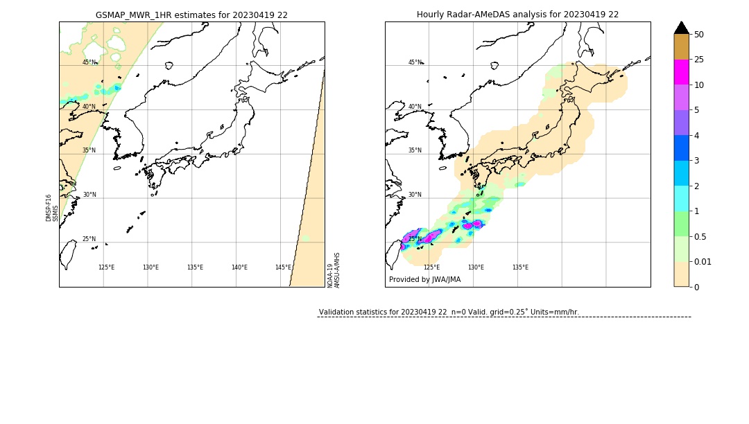 GSMaP MWR validation image. 2023/04/19 22