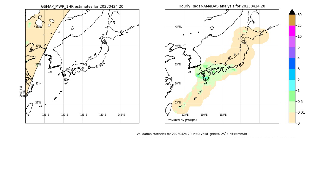 GSMaP MWR validation image. 2023/04/24 20