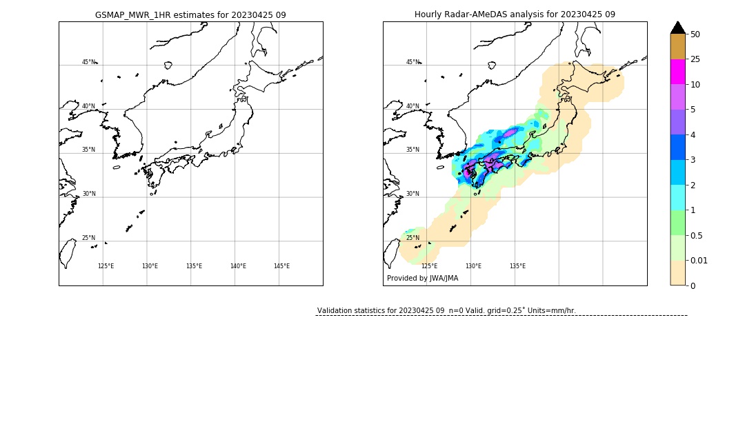 GSMaP MWR validation image. 2023/04/25 09