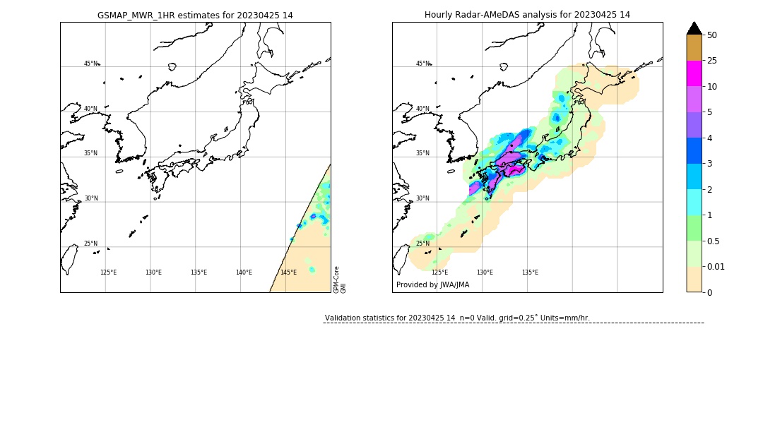 GSMaP MWR validation image. 2023/04/25 14