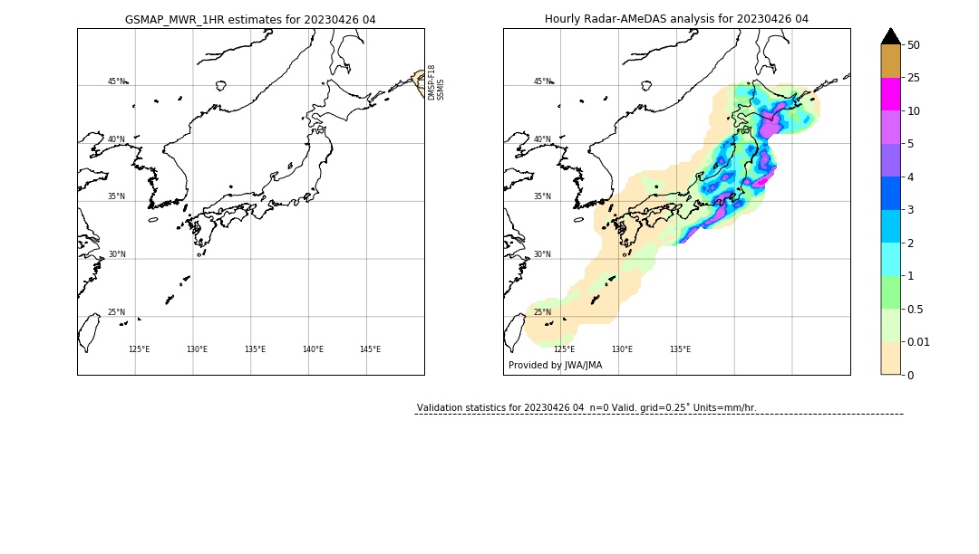 GSMaP MWR validation image. 2023/04/26 04