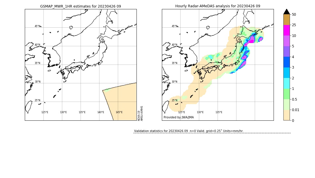 GSMaP MWR validation image. 2023/04/26 09