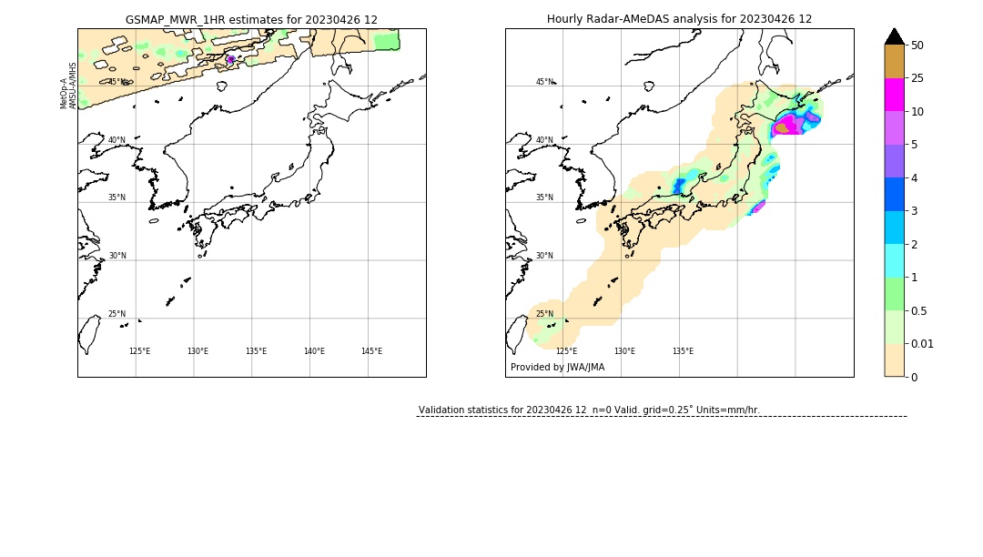 GSMaP MWR validation image. 2023/04/26 12