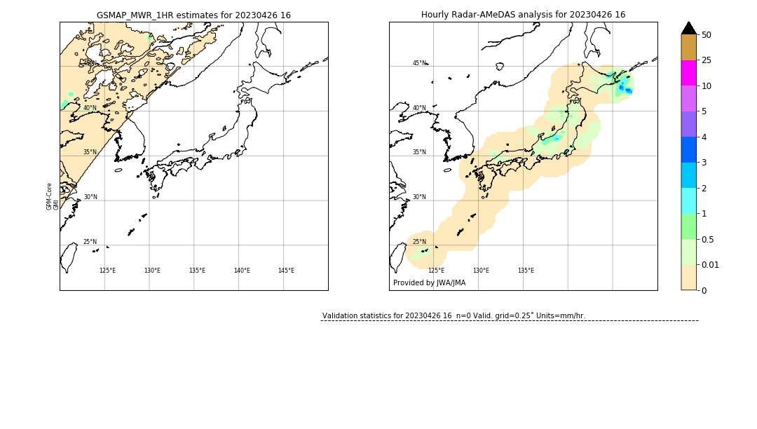 GSMaP MWR validation image. 2023/04/26 16