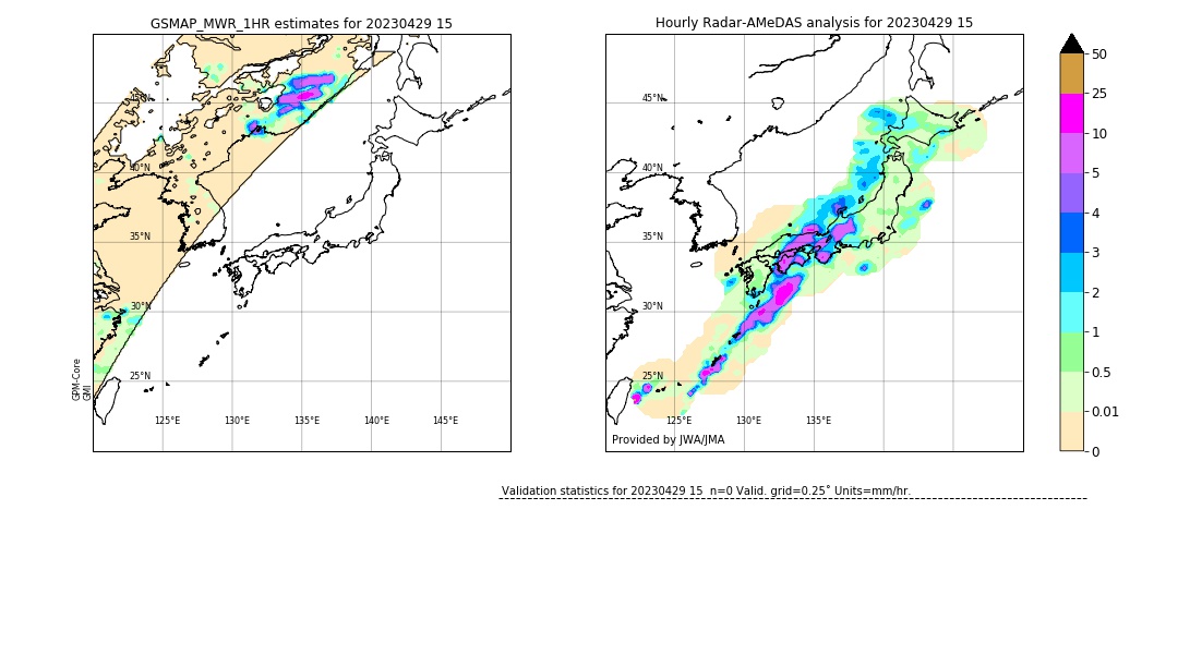 GSMaP MWR validation image. 2023/04/29 15