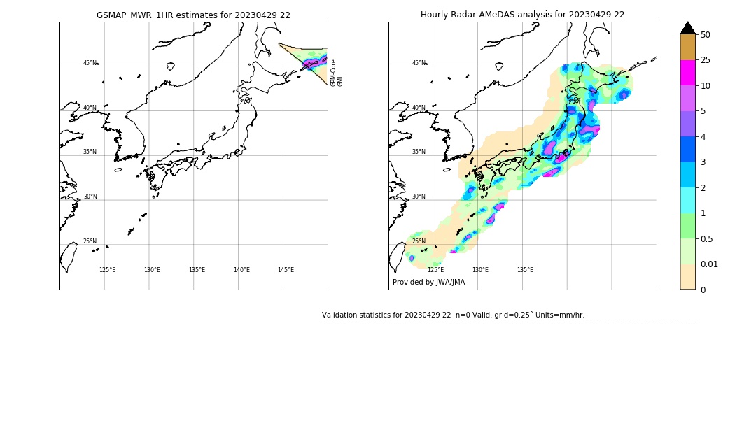 GSMaP MWR validation image. 2023/04/29 22