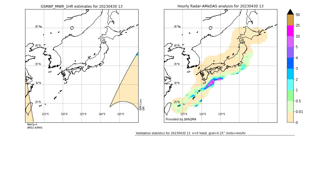 GSMaP MWR validation image. 2023/04/30 13