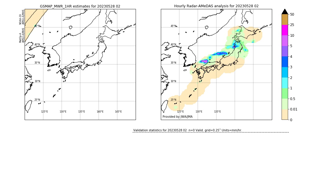 GSMaP MWR validation image. 2023/05/28 02