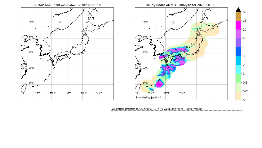 GSMaP MWR validation image. 2023/06/01 10