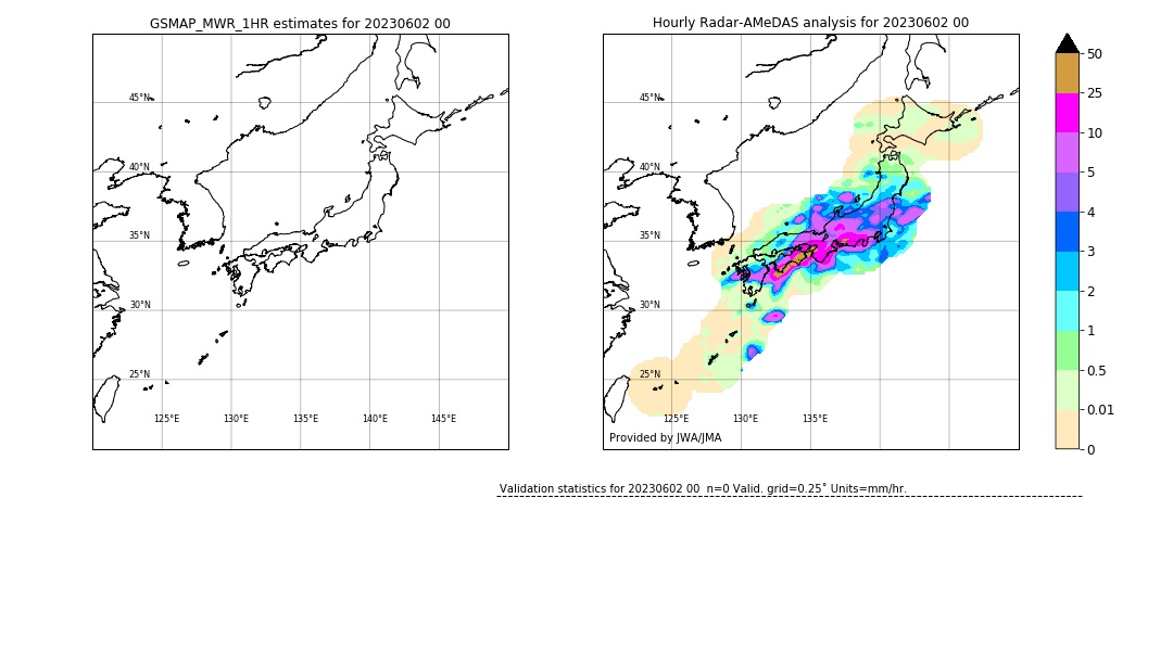 GSMaP MWR validation image. 2023/06/02 00