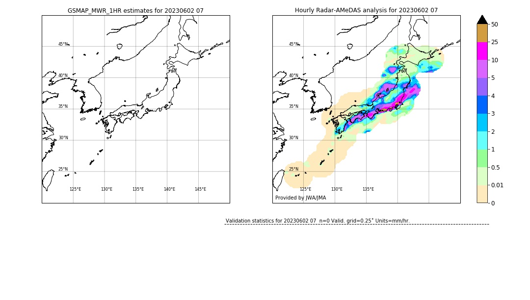 GSMaP MWR validation image. 2023/06/02 07