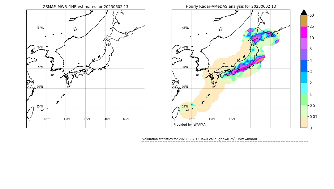 GSMaP MWR validation image. 2023/06/02 13