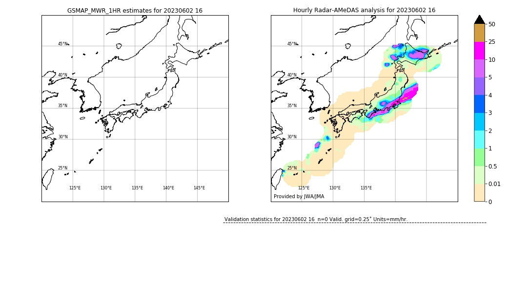 GSMaP MWR validation image. 2023/06/02 16