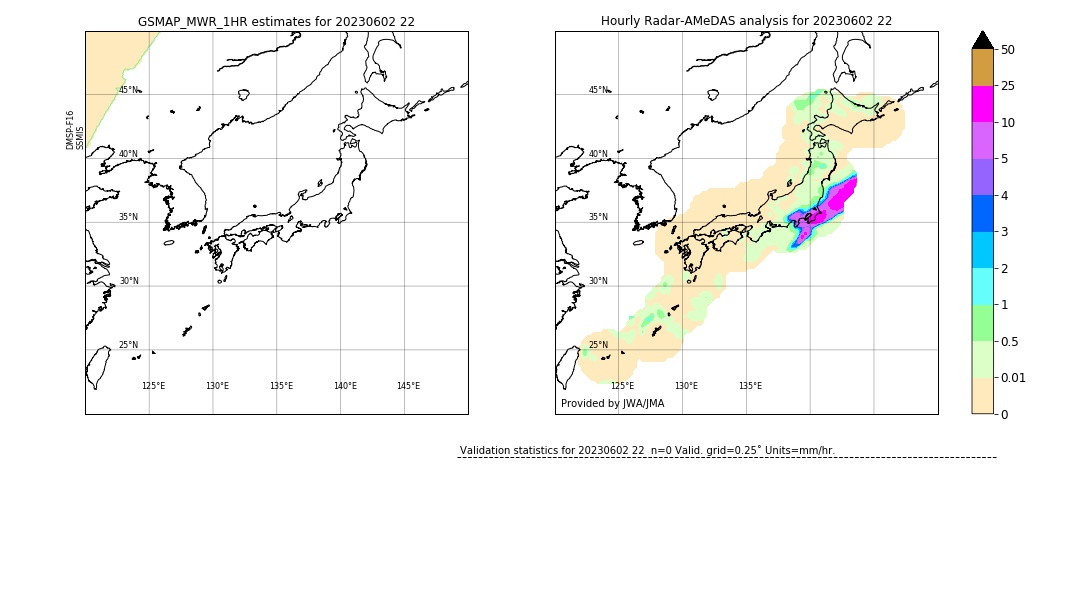 GSMaP MWR validation image. 2023/06/02 22