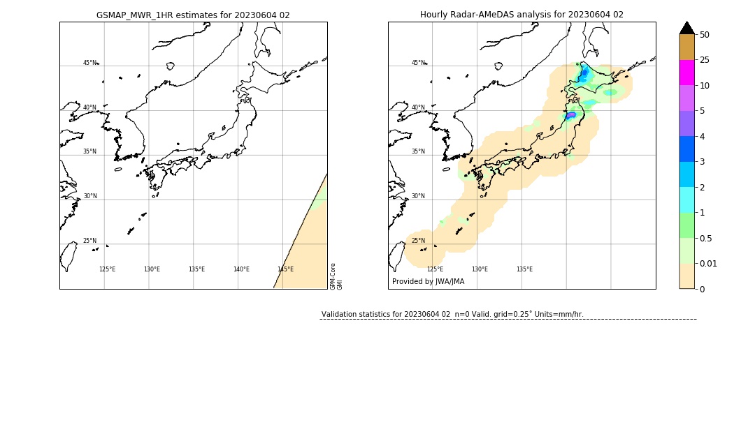 GSMaP MWR validation image. 2023/06/04 02