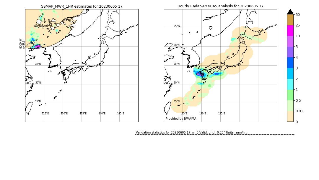 GSMaP MWR validation image. 2023/06/05 17